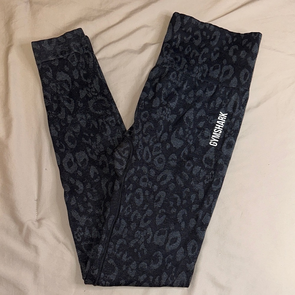 Gymshark Black and Gray Pattern Leggings